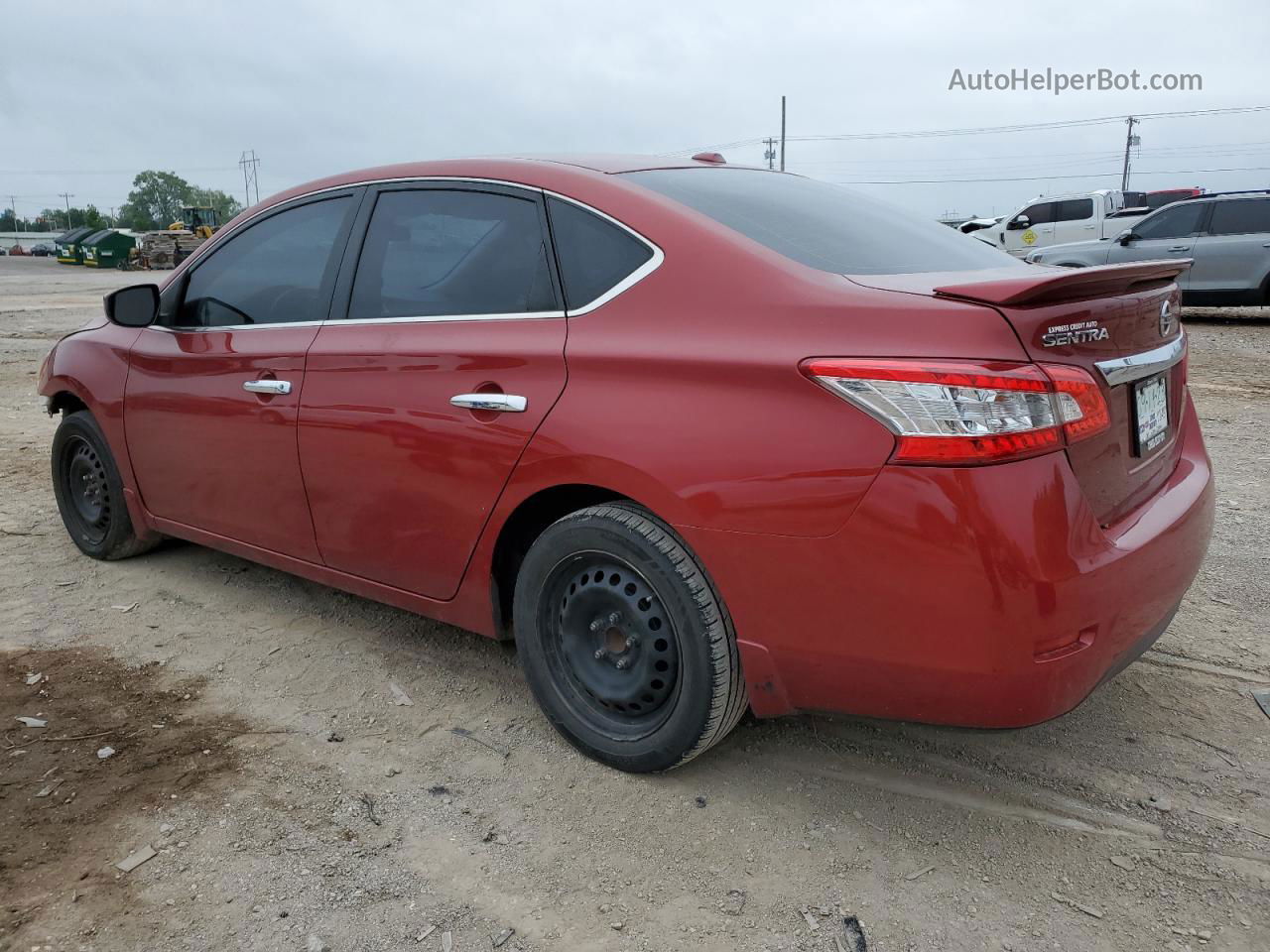 2015 Nissan Sentra S Burgundy vin: 3N1AB7AP5FY325912