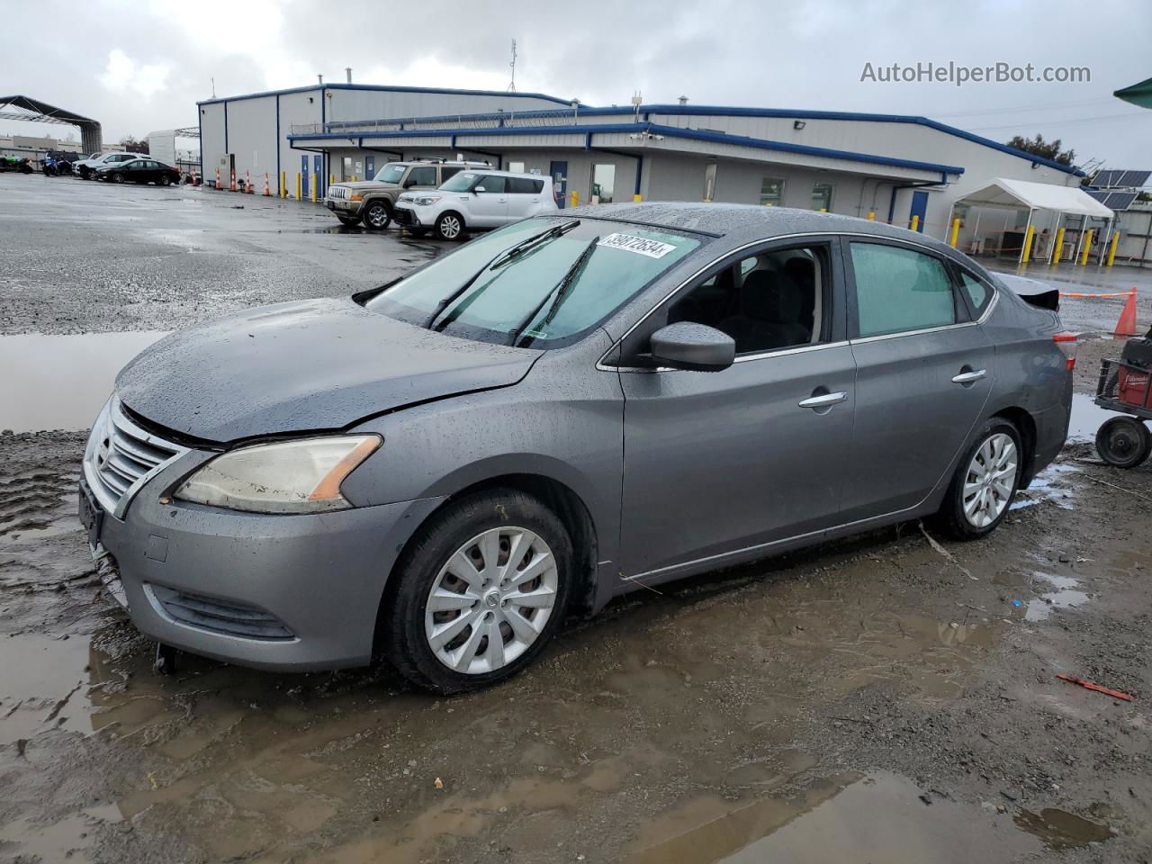 2015 Nissan Sentra S Gray vin: 3N1AB7AP5FY331225