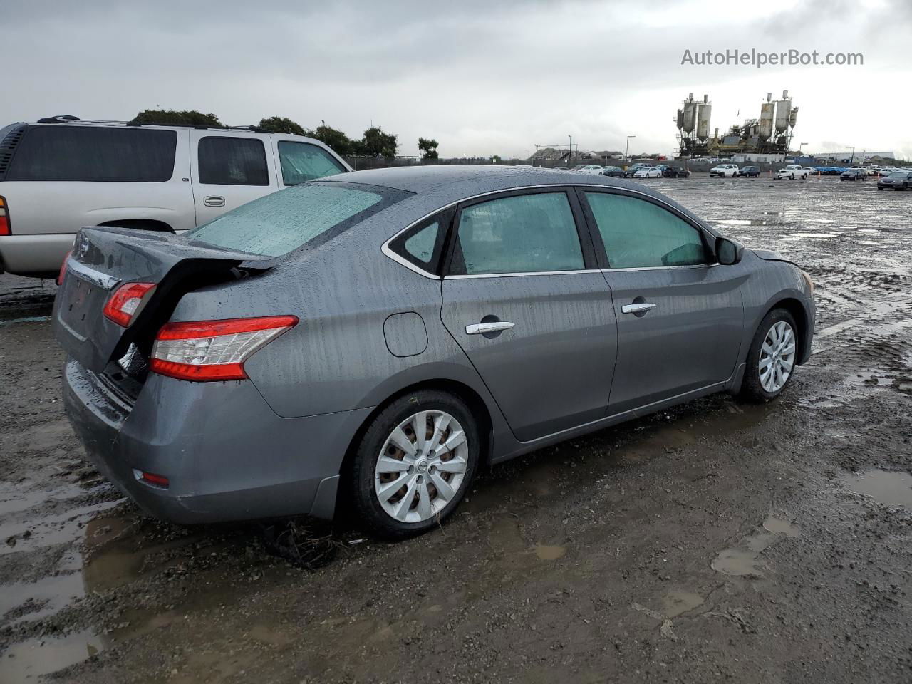 2015 Nissan Sentra S Gray vin: 3N1AB7AP5FY331225