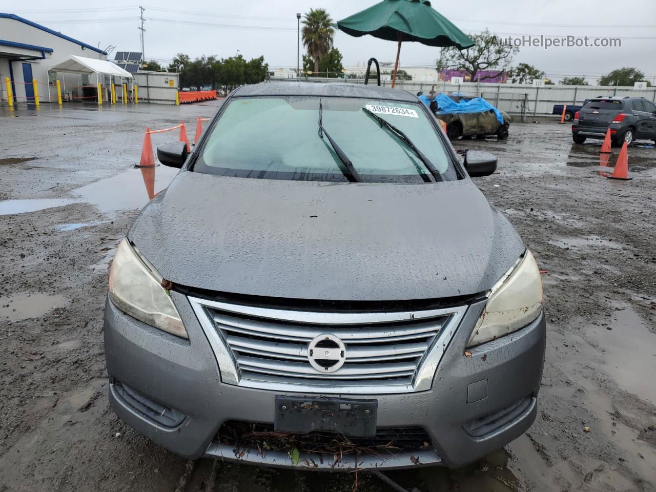 2015 Nissan Sentra S Gray vin: 3N1AB7AP5FY331225