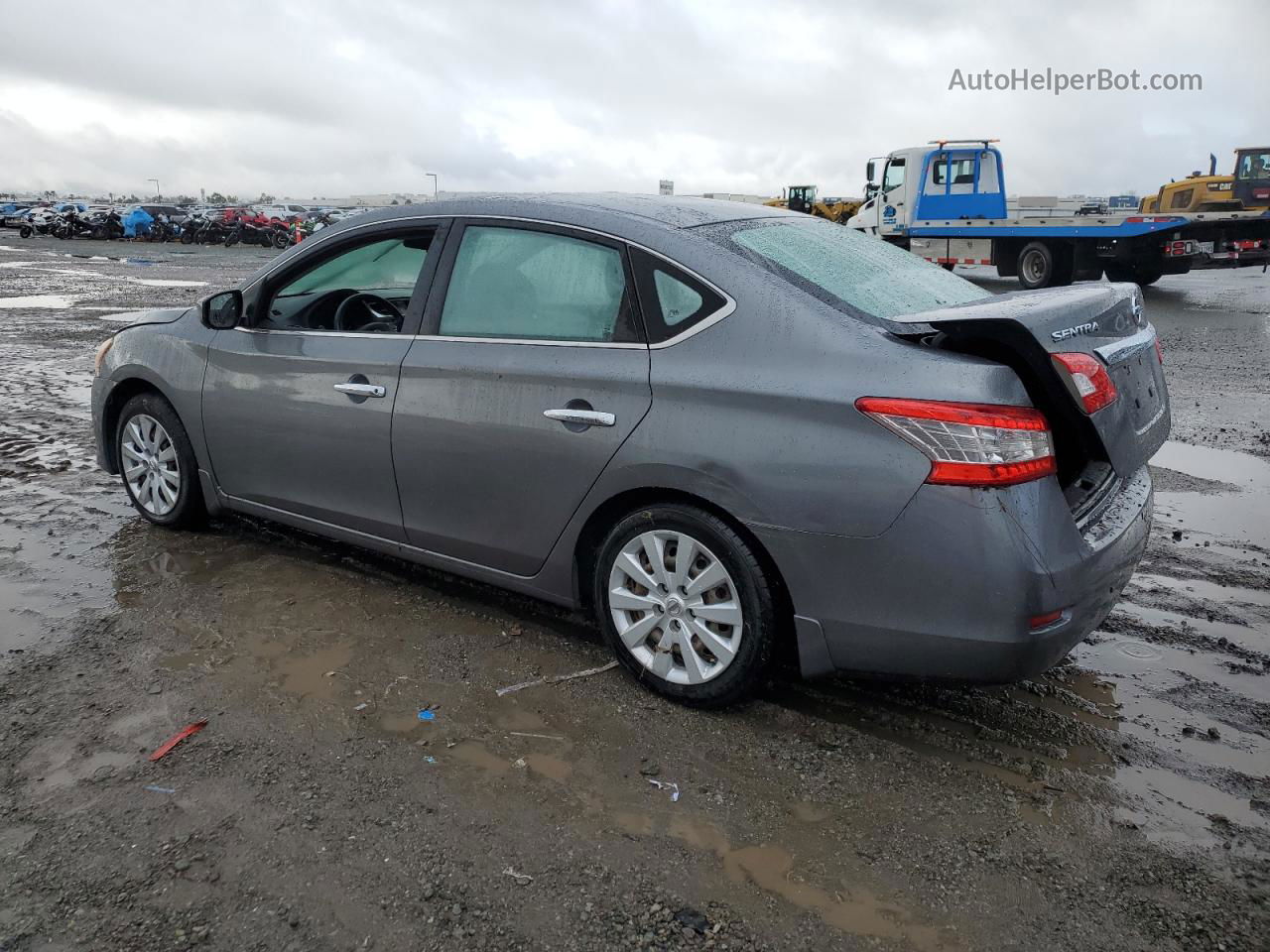 2015 Nissan Sentra S Gray vin: 3N1AB7AP5FY331225