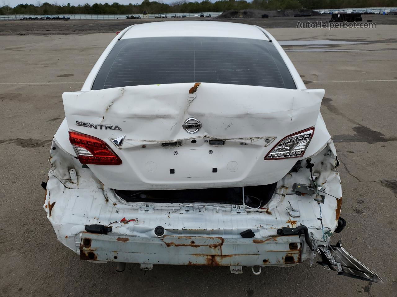 2015 Nissan Sentra S White vin: 3N1AB7AP5FY338658