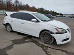 2015 Nissan Sentra S White vin: 3N1AB7AP5FY338658