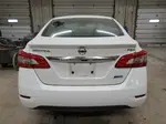 2015 Nissan Sentra S White vin: 3N1AB7AP5FY342211