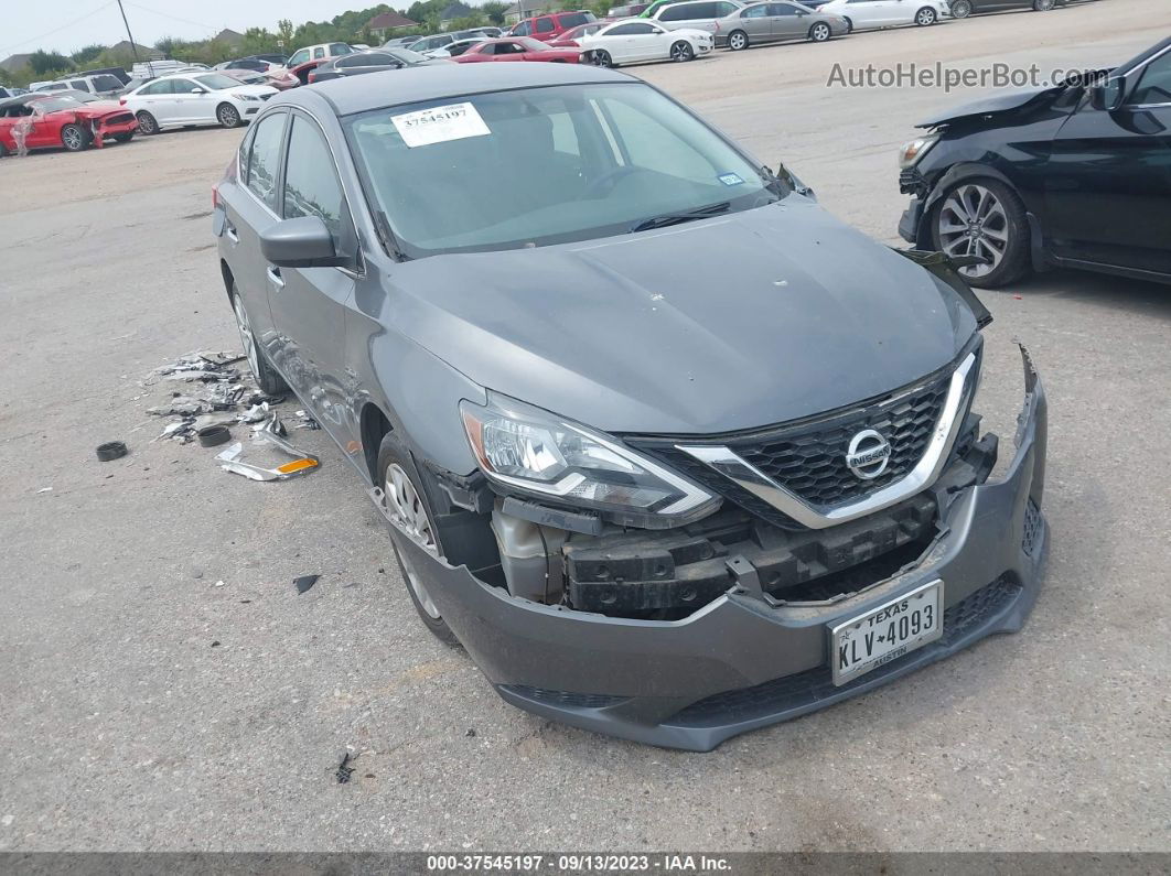 2016 Nissan Sentra Fe+ S/s/sv/sr/sl Gray vin: 3N1AB7AP5GL645780