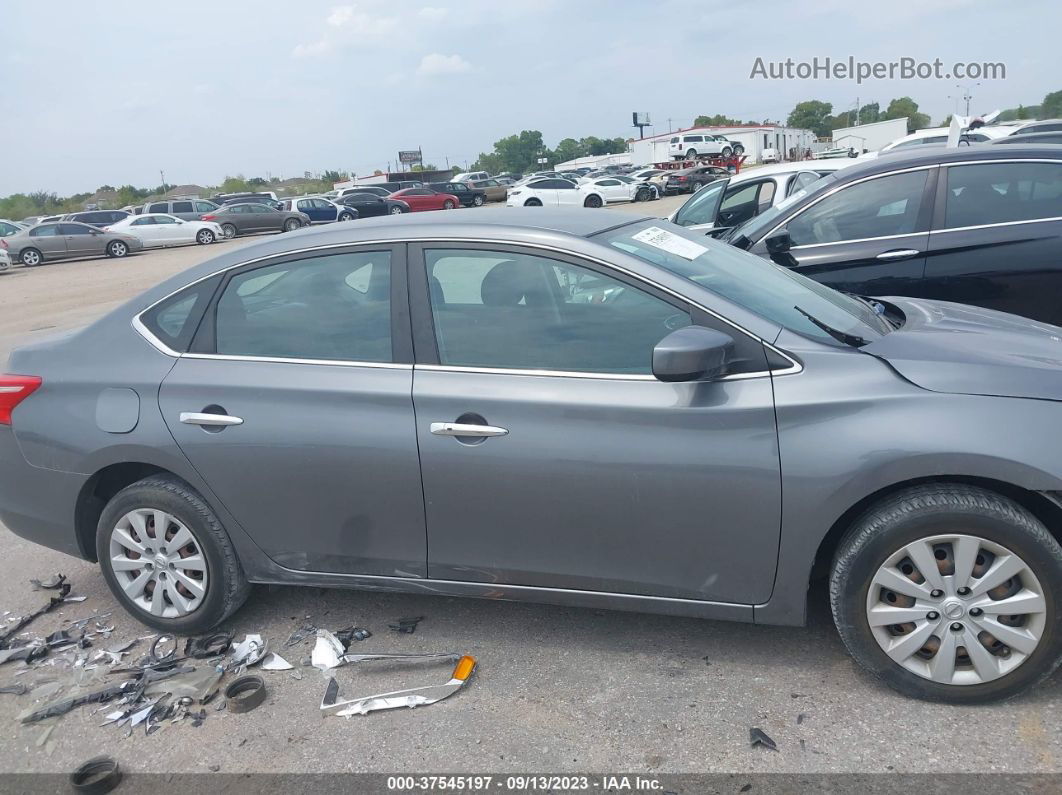 2016 Nissan Sentra Fe+ S/s/sv/sr/sl Gray vin: 3N1AB7AP5GL645780