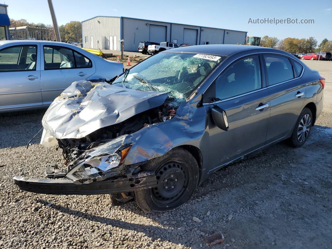 2016 Nissan Sentra S Blue vin: 3N1AB7AP5GL678164