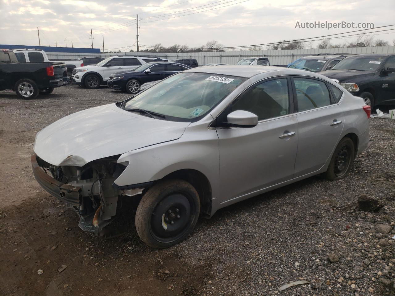 2016 Nissan Sentra S Silver vin: 3N1AB7AP5GL684482