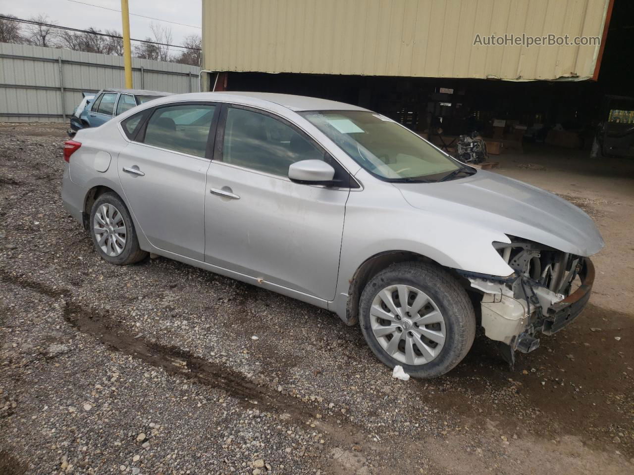 2016 Nissan Sentra S Silver vin: 3N1AB7AP5GL684482