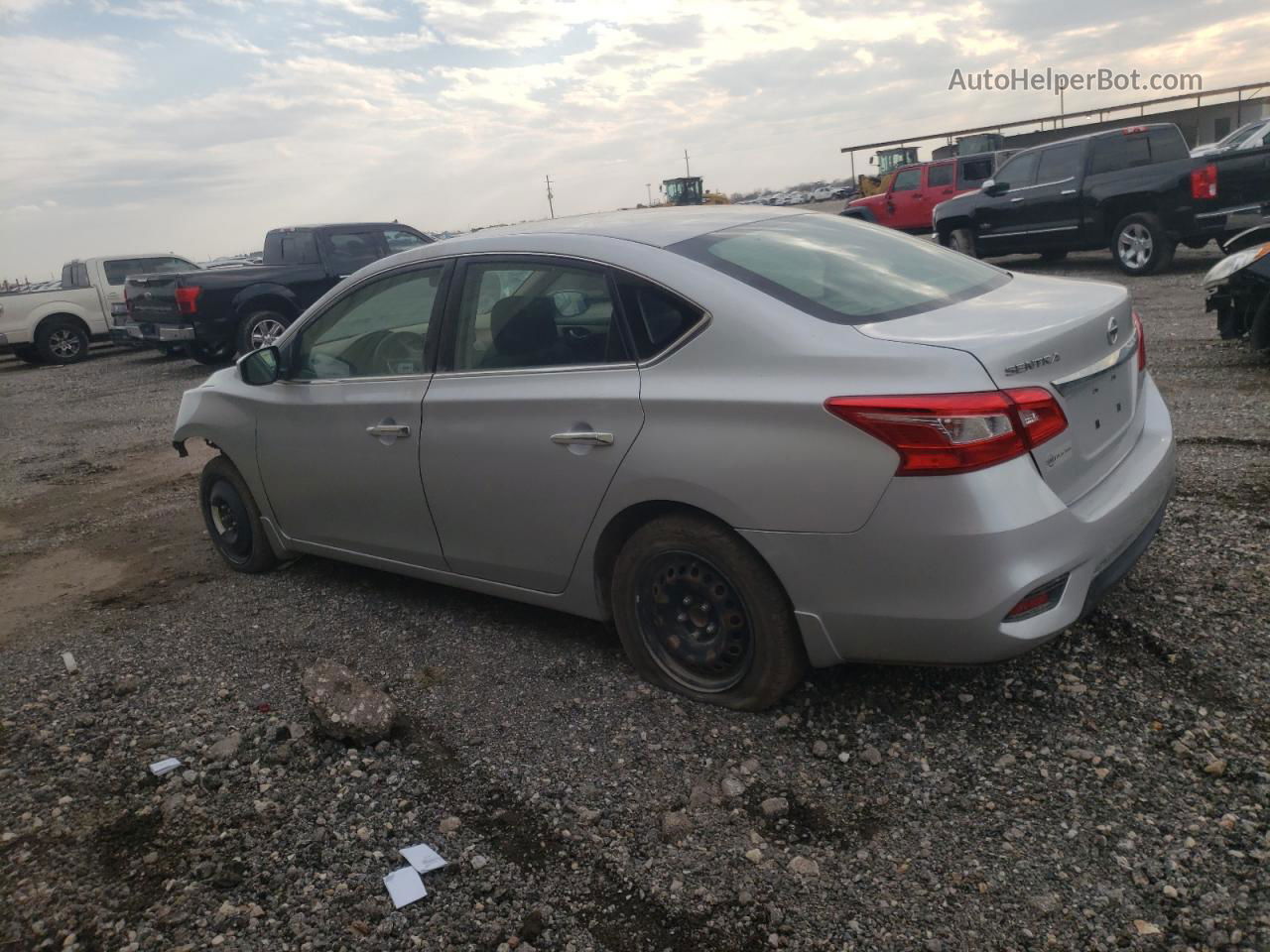 2016 Nissan Sentra S Silver vin: 3N1AB7AP5GL684482