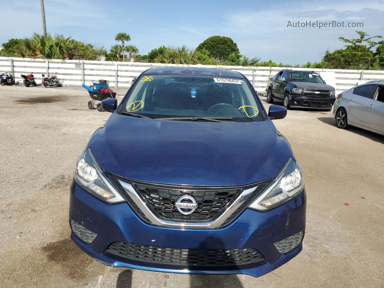 2016 Nissan Sentra S Blue vin: 3N1AB7AP5GY216481