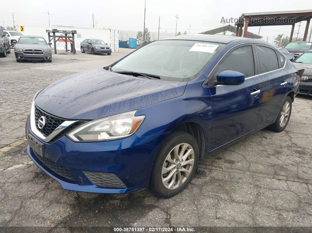 2016 Nissan Sentra Sv Blue vin: 3N1AB7AP5GY221115