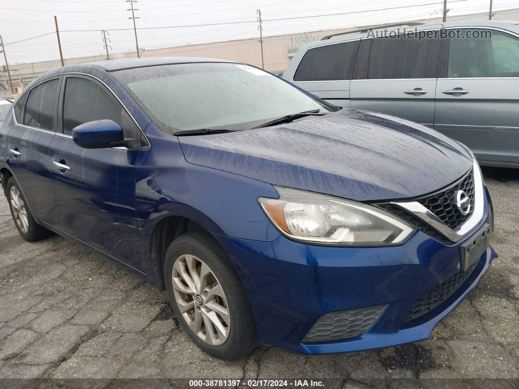 2016 Nissan Sentra Sv Blue vin: 3N1AB7AP5GY221115