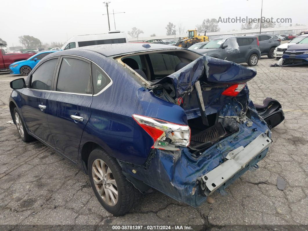 2016 Nissan Sentra Sv Blue vin: 3N1AB7AP5GY221115