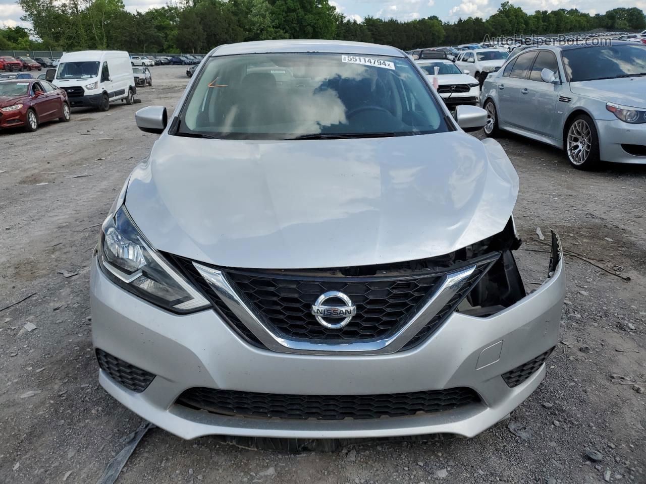 2016 Nissan Sentra S Серебряный vin: 3N1AB7AP5GY222572