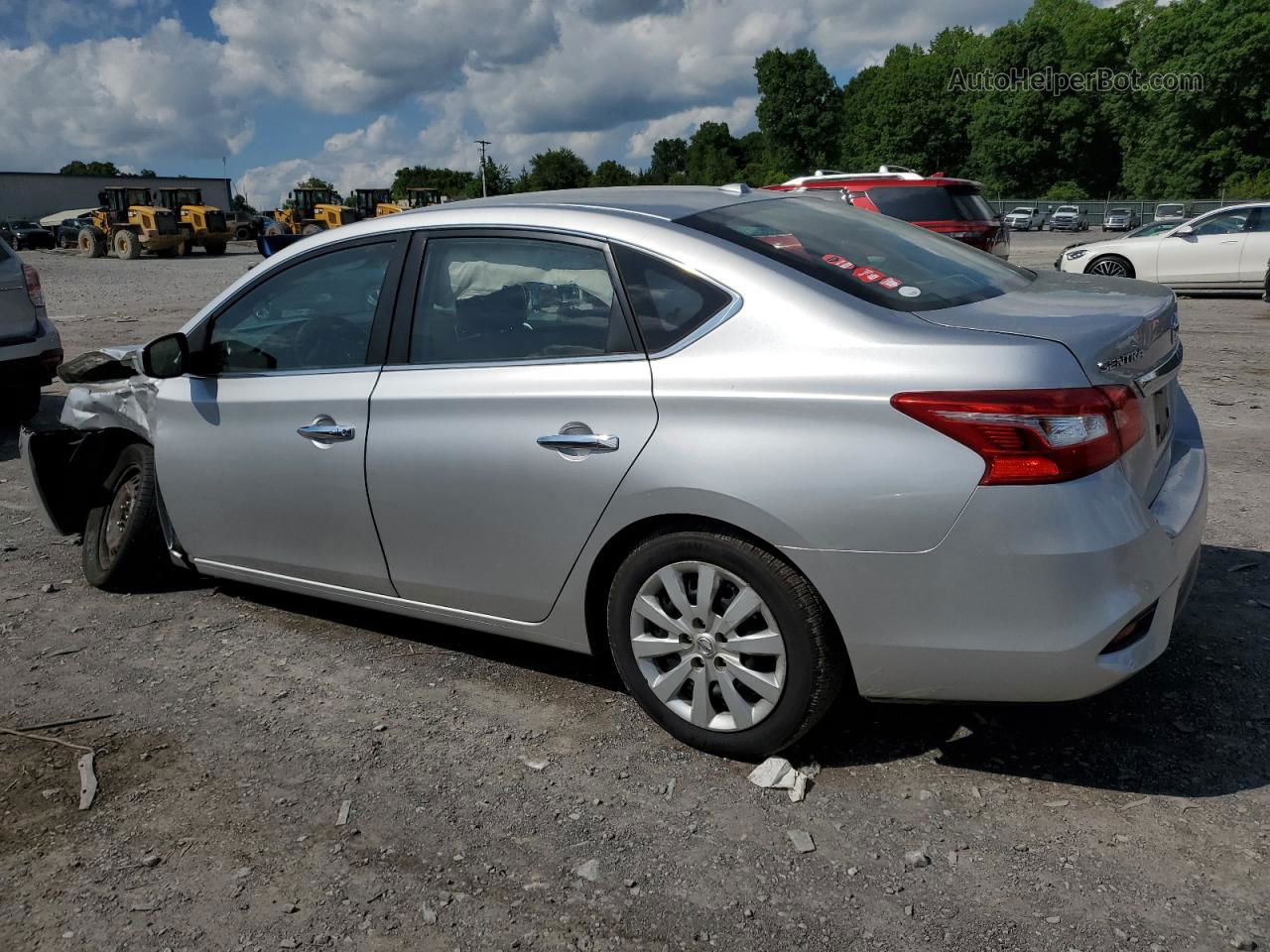 2016 Nissan Sentra S Серебряный vin: 3N1AB7AP5GY222572