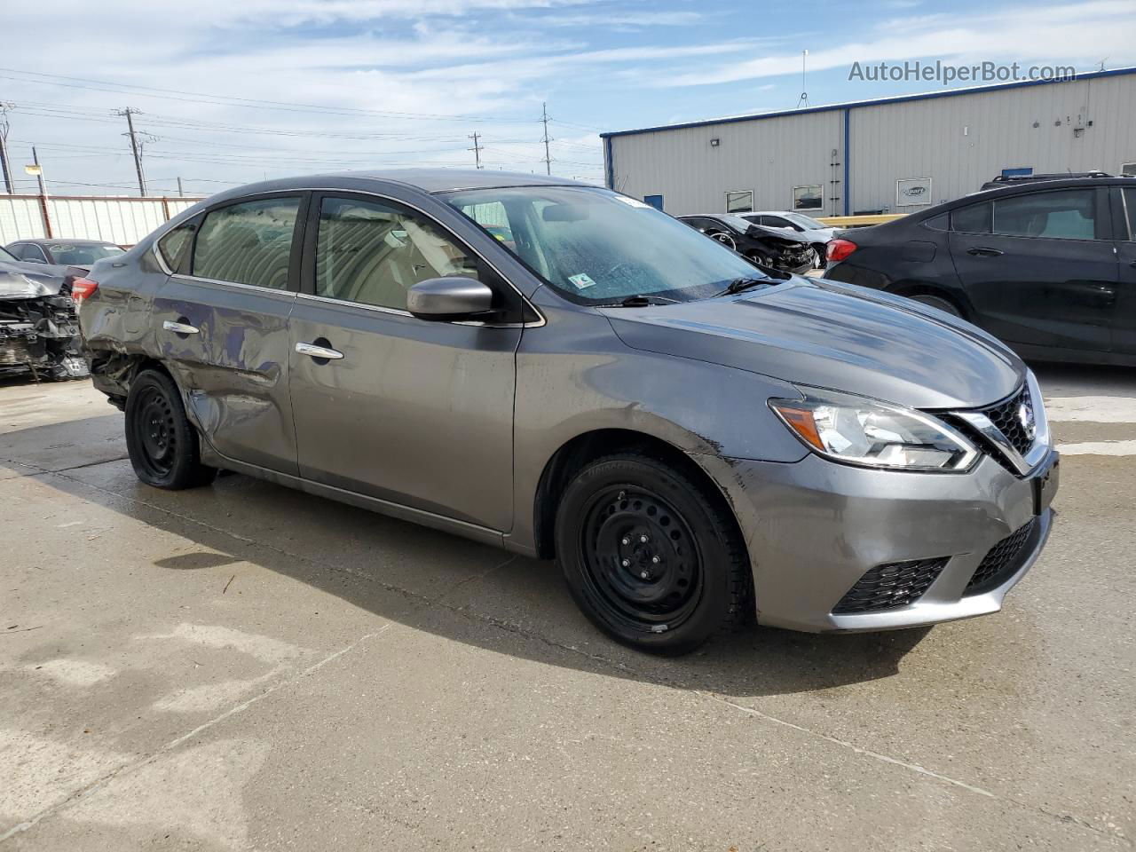 2016 Nissan Sentra S Gray vin: 3N1AB7AP5GY231983