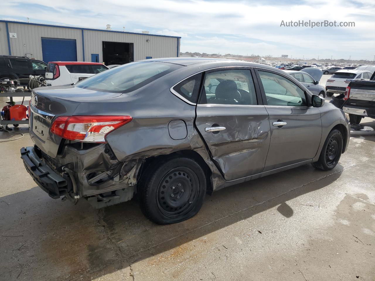 2016 Nissan Sentra S Gray vin: 3N1AB7AP5GY231983