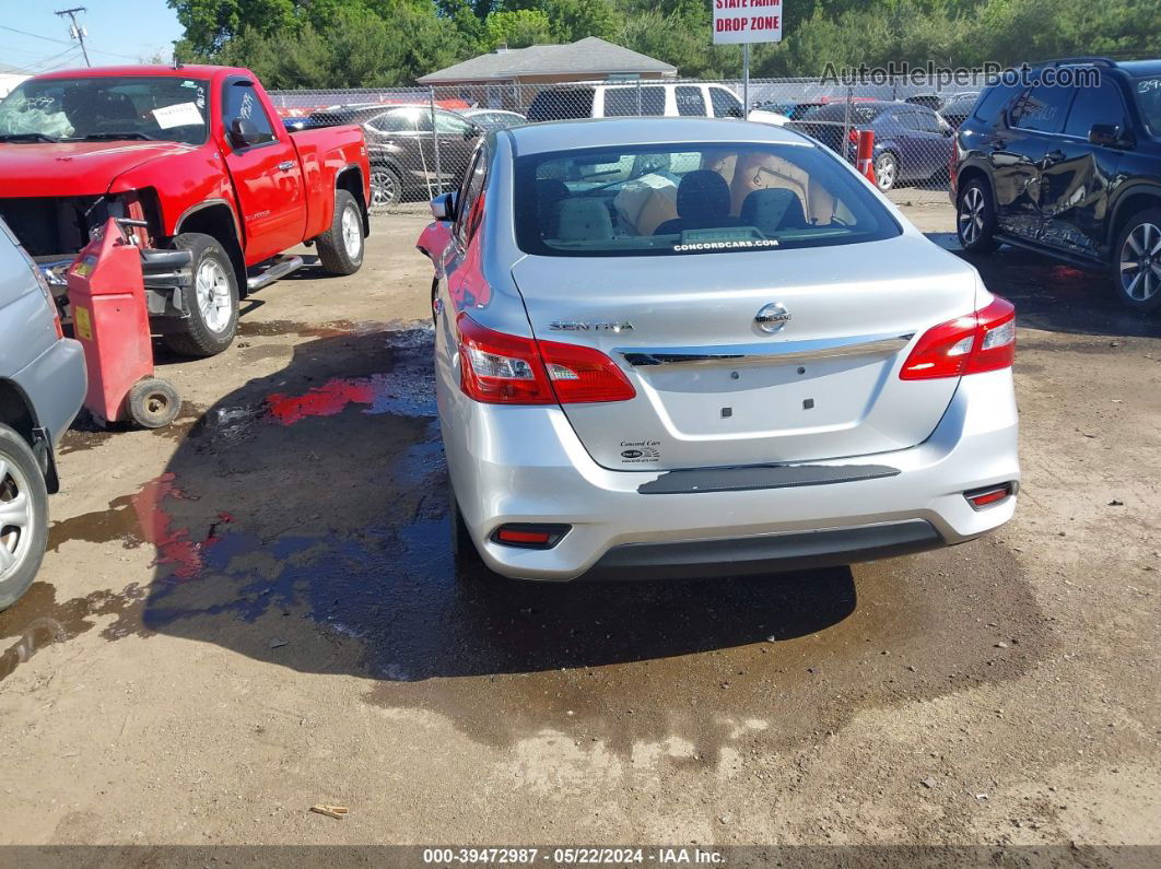 2016 Nissan Sentra Fe+ S/s/sl/sr/sv Silver vin: 3N1AB7AP5GY234771