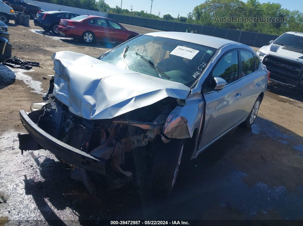 2016 Nissan Sentra Fe+ S/s/sl/sr/sv Silver vin: 3N1AB7AP5GY234771