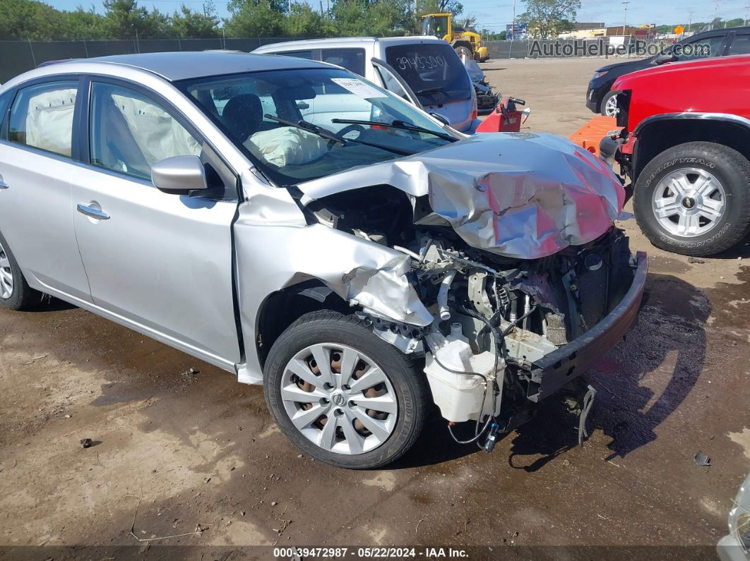 2016 Nissan Sentra Fe+ S/s/sl/sr/sv Silver vin: 3N1AB7AP5GY234771