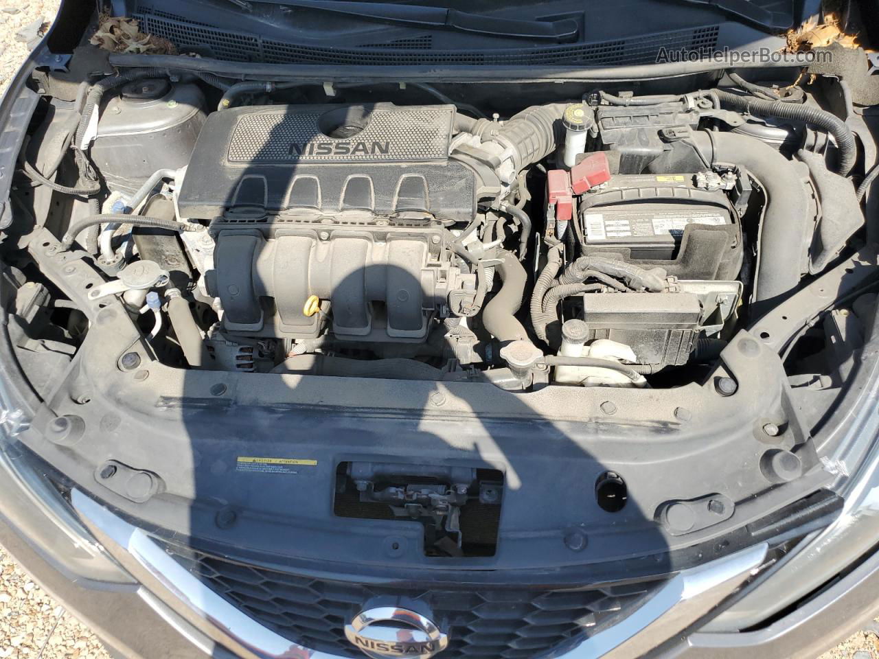 2016 Nissan Sentra S Серый vin: 3N1AB7AP5GY284280