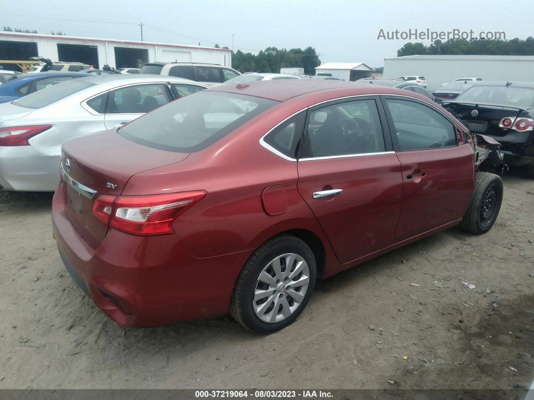 2016 Nissan Sentra Sv Burgundy vin: 3N1AB7AP5GY286689