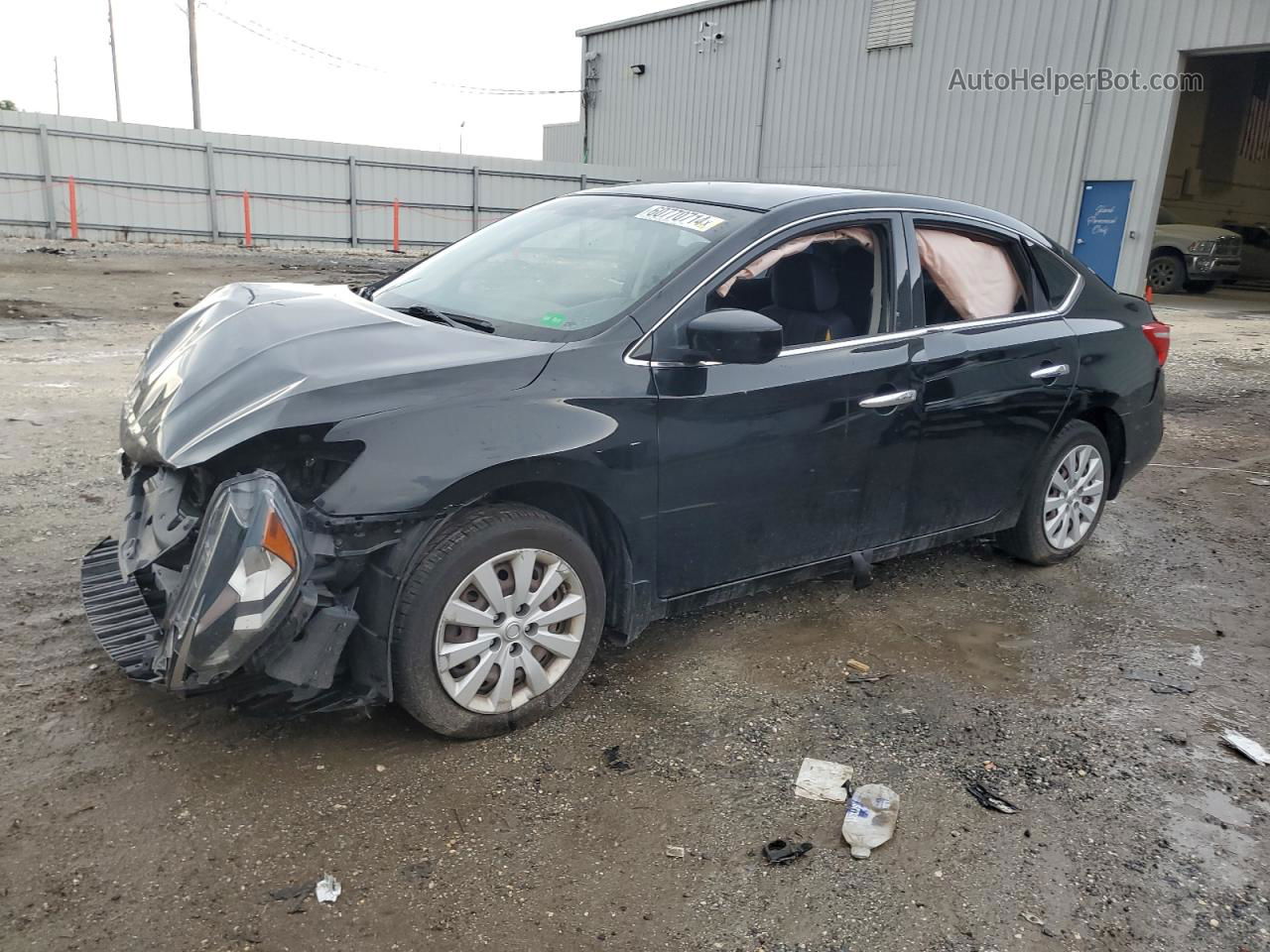 2016 Nissan Sentra S Black vin: 3N1AB7AP5GY289124