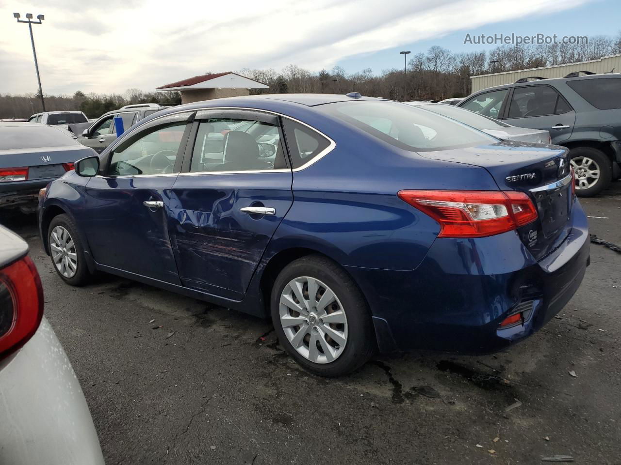 2016 Nissan Sentra S Blue vin: 3N1AB7AP5GY308786