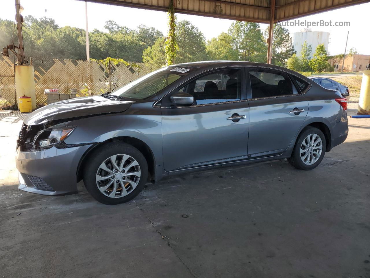 2016 Nissan Sentra S Серый vin: 3N1AB7AP5GY339777