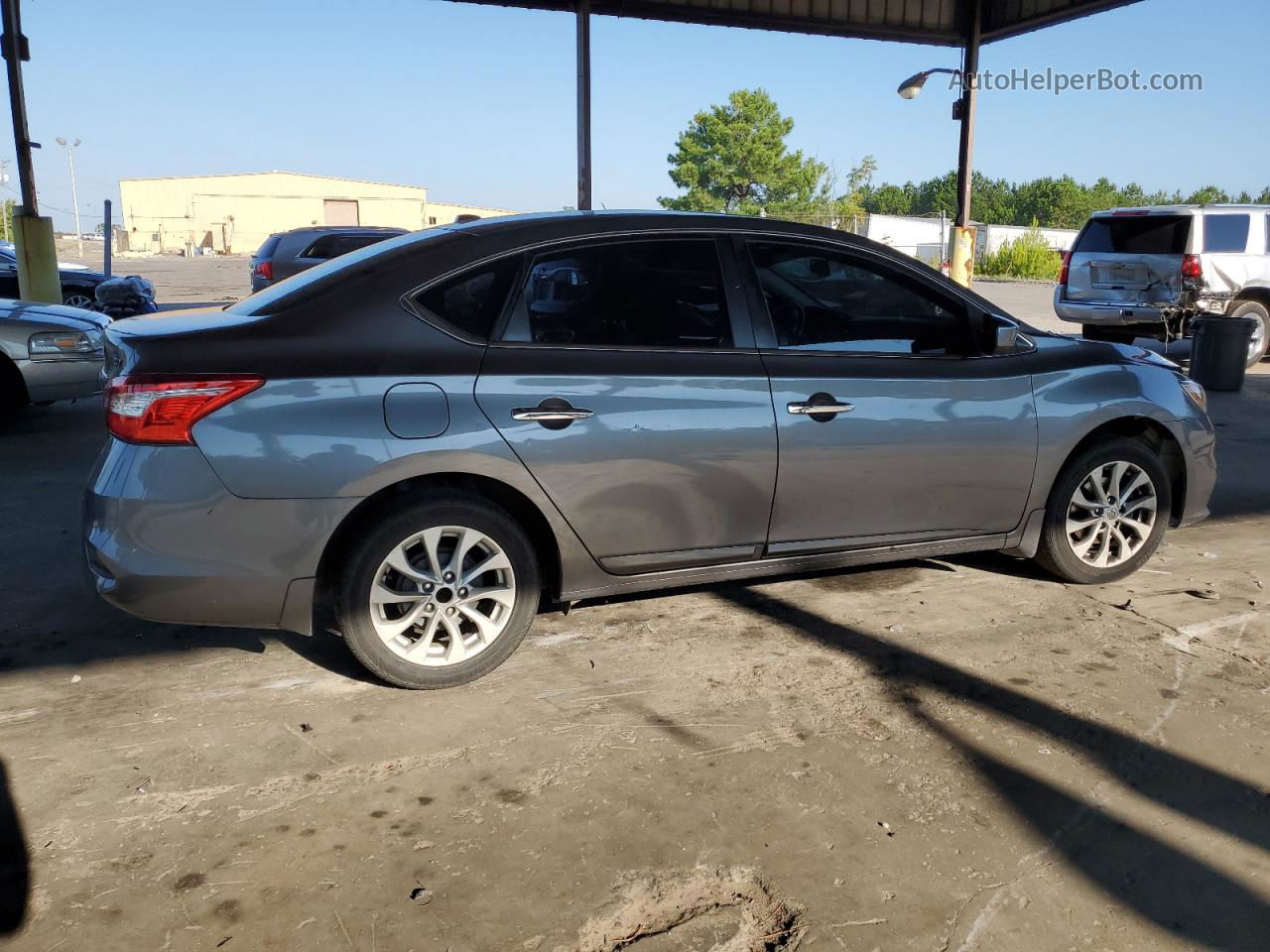 2016 Nissan Sentra S Серый vin: 3N1AB7AP5GY339777