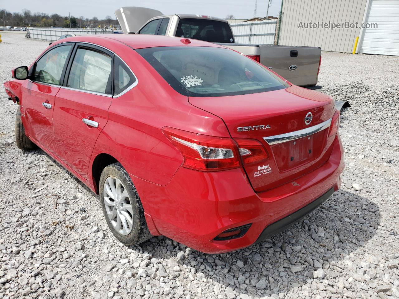 2018 Nissan Sentra S Красный vin: 3N1AB7AP5JL618201