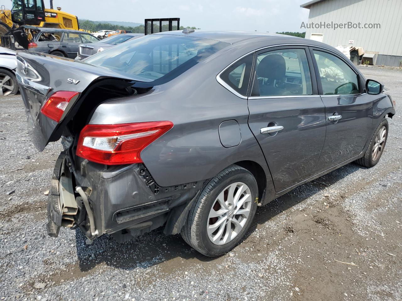 2018 Nissan Sentra S Charcoal vin: 3N1AB7AP5JL618490