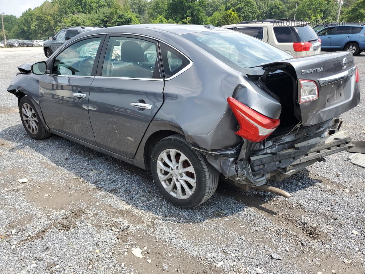 2018 Nissan Sentra S Charcoal vin: 3N1AB7AP5JL618490