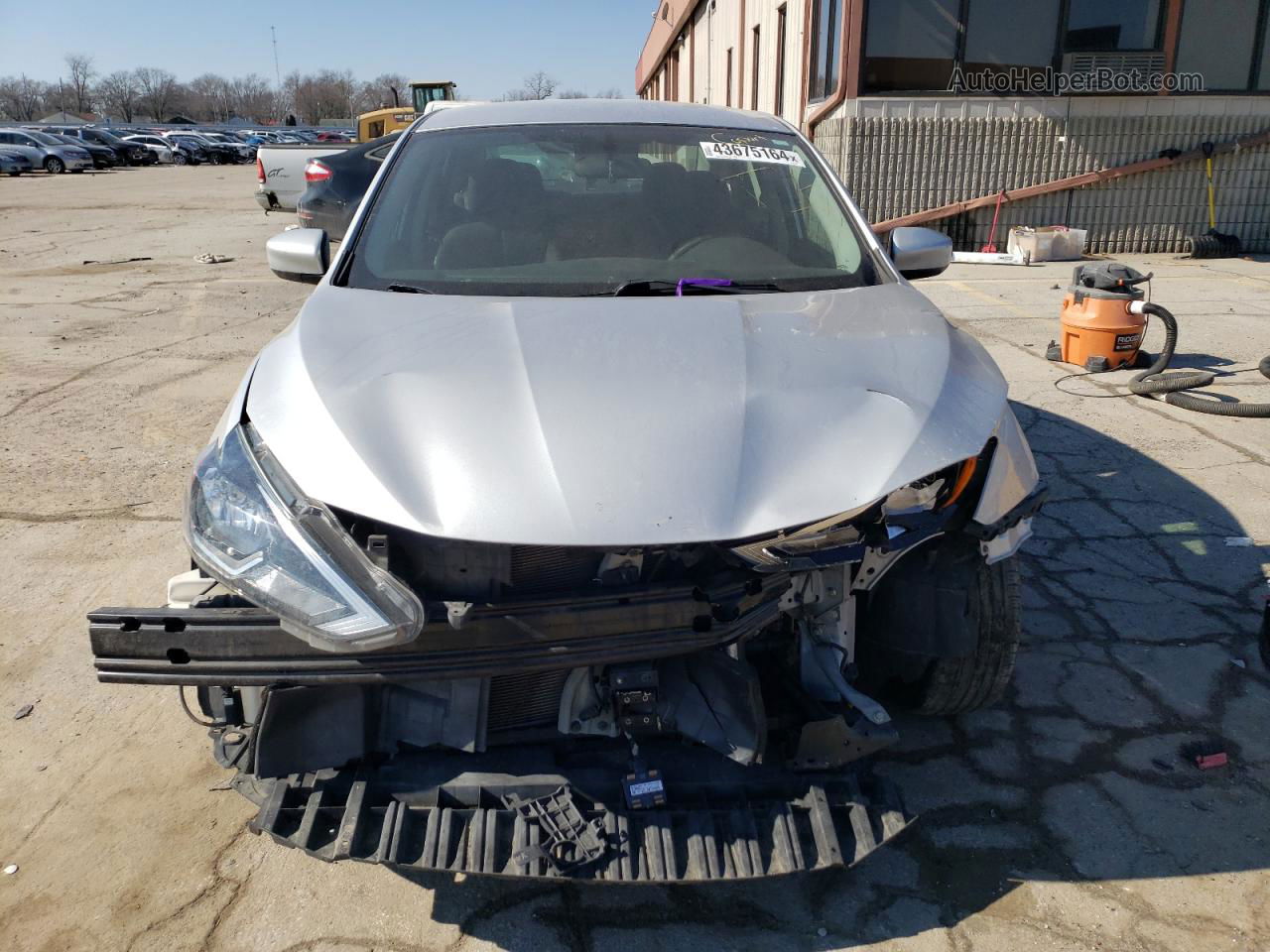 2018 Nissan Sentra S Silver vin: 3N1AB7AP5JL621454