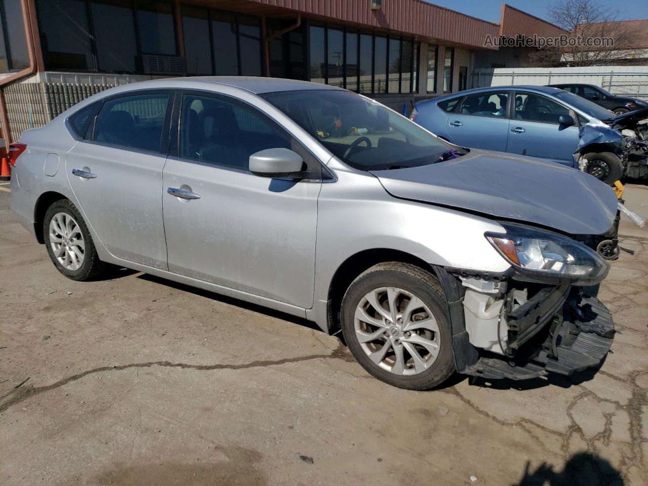 2018 Nissan Sentra S Silver vin: 3N1AB7AP5JL621454