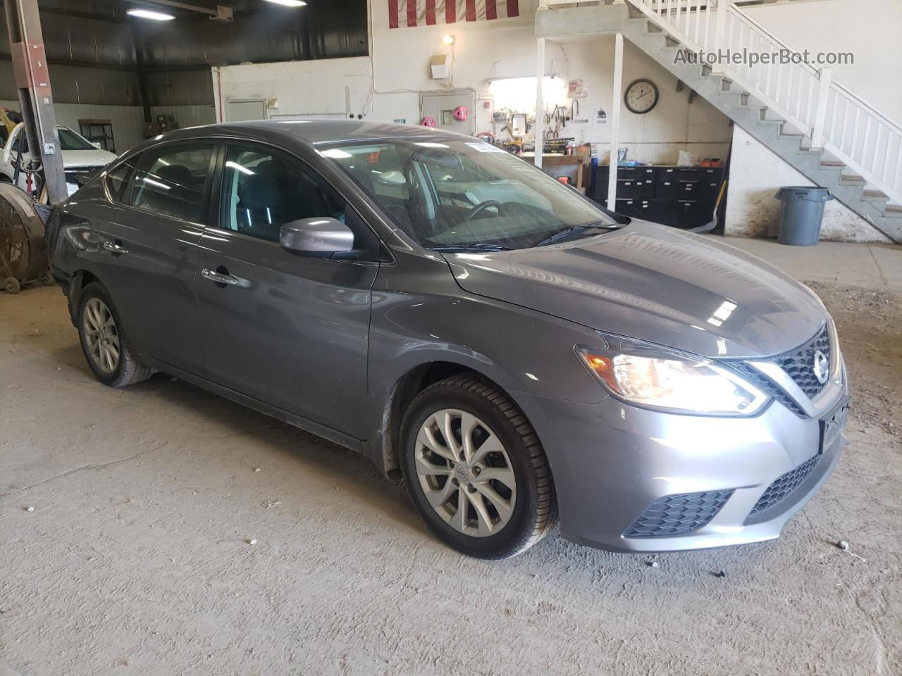 2018 Nissan Sentra S Gray vin: 3N1AB7AP5JL621518