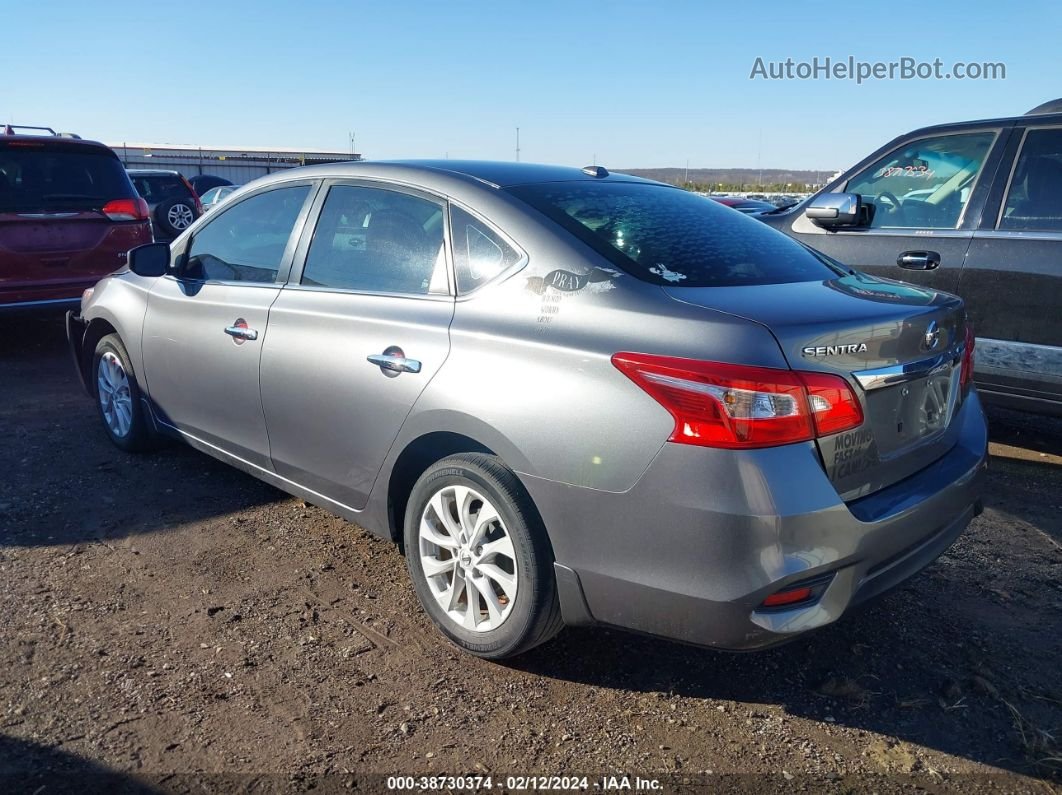 2018 Nissan Sentra Sv Gray vin: 3N1AB7AP5JL632017