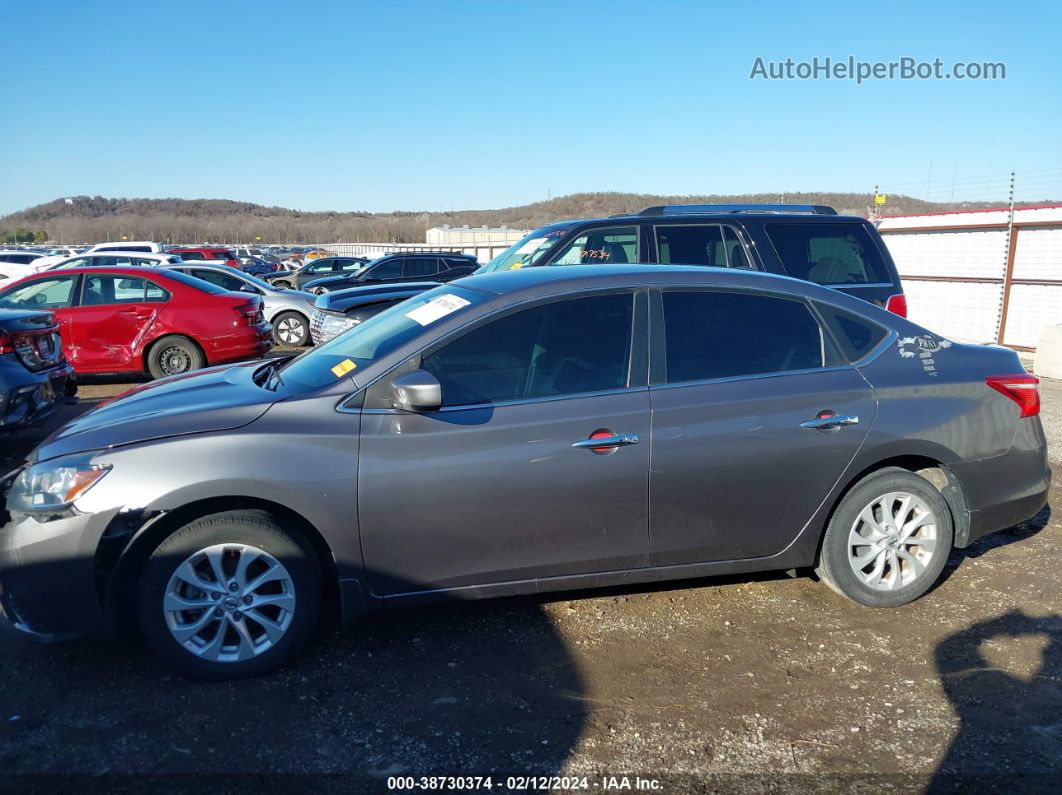 2018 Nissan Sentra Sv Gray vin: 3N1AB7AP5JL632017