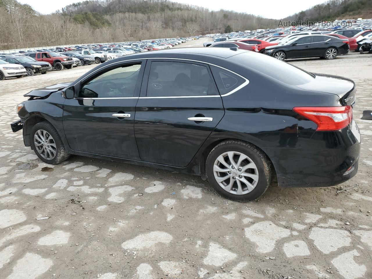 2018 Nissan Sentra S Черный vin: 3N1AB7AP5JL653224