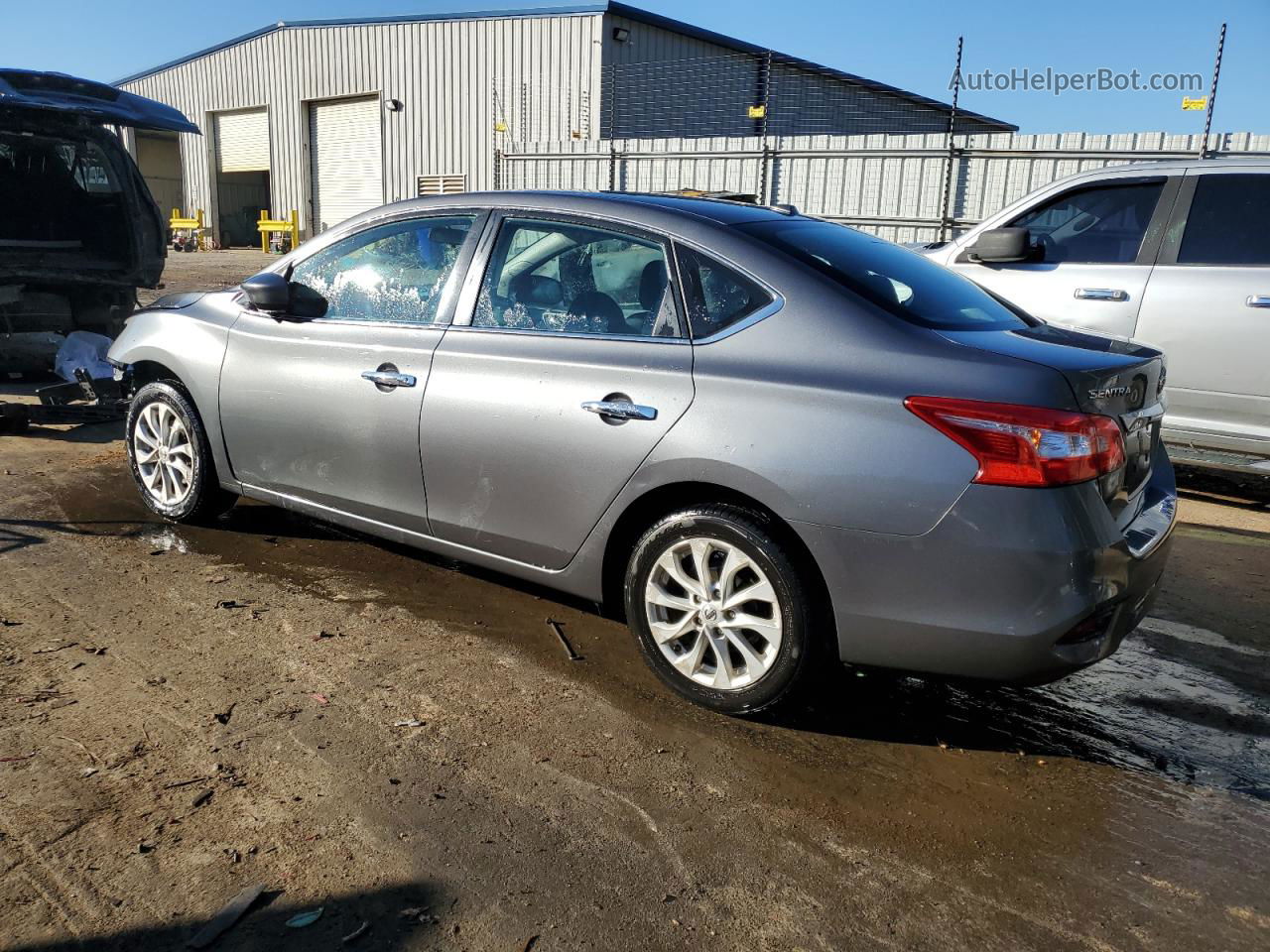 2018 Nissan Sentra S Gray vin: 3N1AB7AP5JL658228