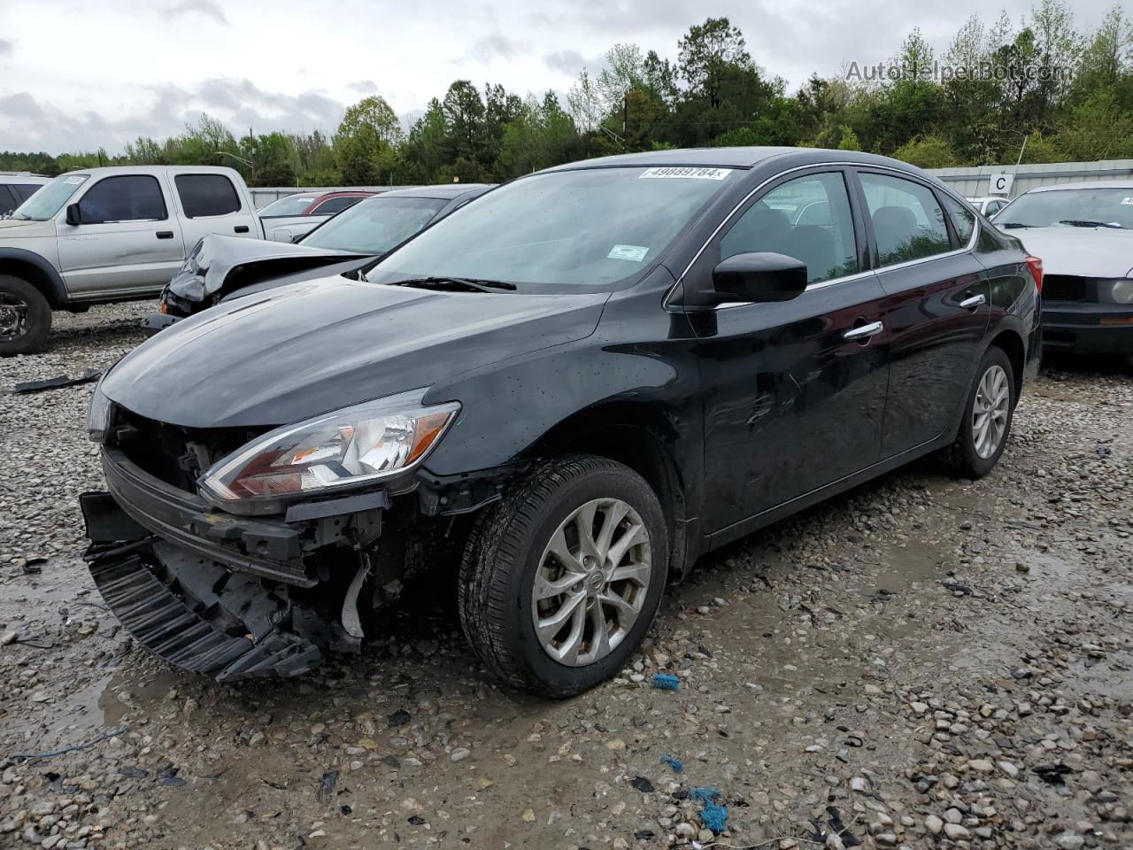 2018 Nissan Sentra S Black vin: 3N1AB7AP5JL660822