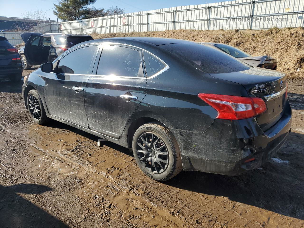 2018 Nissan Sentra S Черный vin: 3N1AB7AP5JY207254