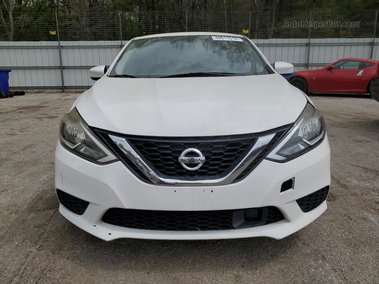 2018 Nissan Sentra S Белый vin: 3N1AB7AP5JY209683