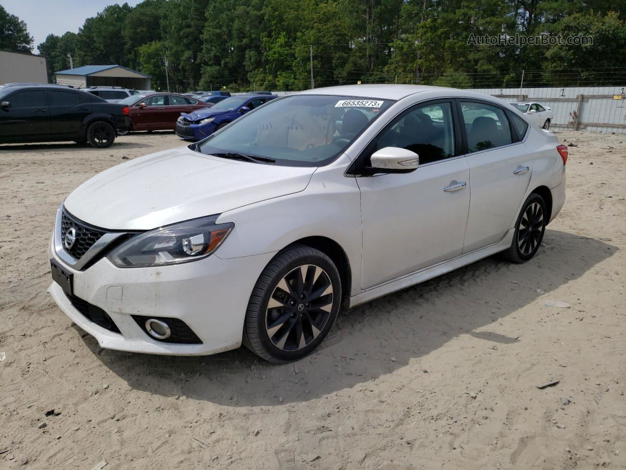 2018 Nissan Sentra S White vin: 3N1AB7AP5JY218755