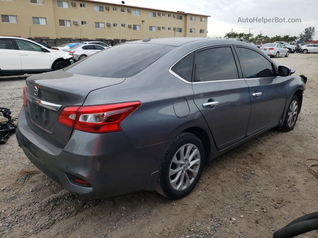 2018 Nissan Sentra S Gray vin: 3N1AB7AP5JY224135