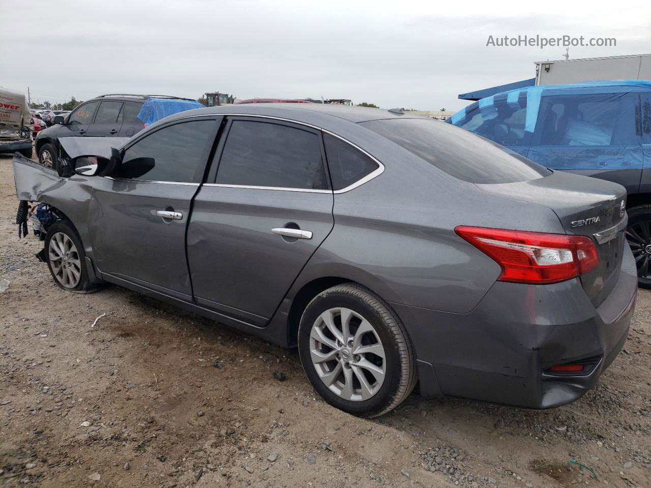 2018 Nissan Sentra S Gray vin: 3N1AB7AP5JY224135