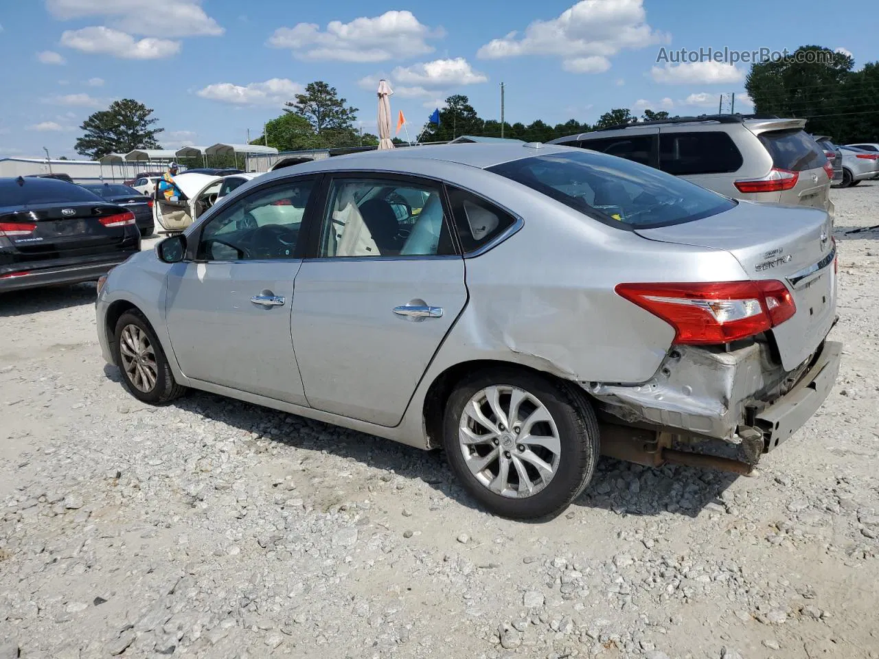 2018 Nissan Sentra S Silver vin: 3N1AB7AP5JY227682