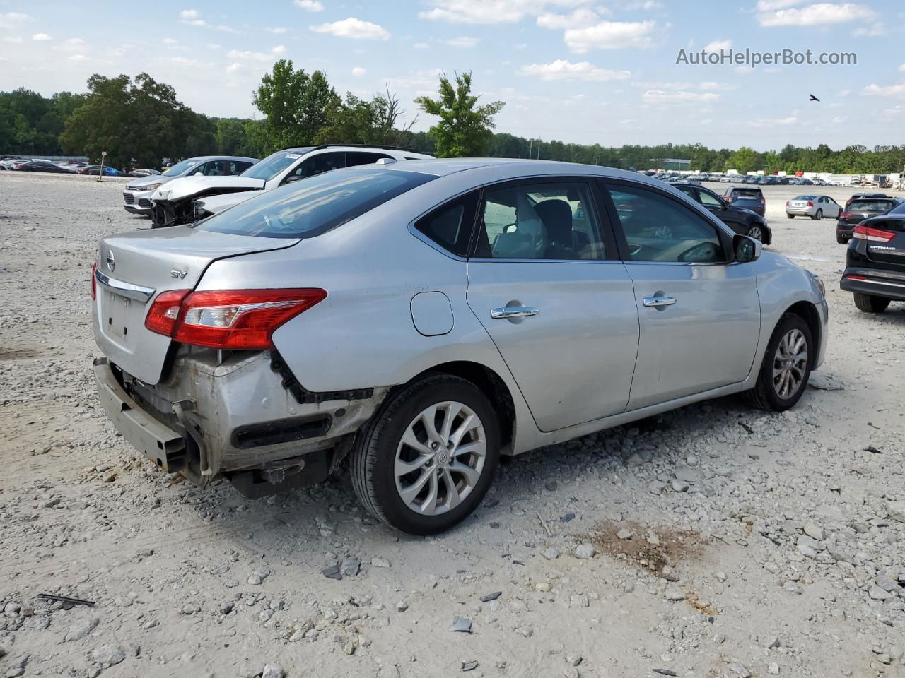 2018 Nissan Sentra S Silver vin: 3N1AB7AP5JY227682