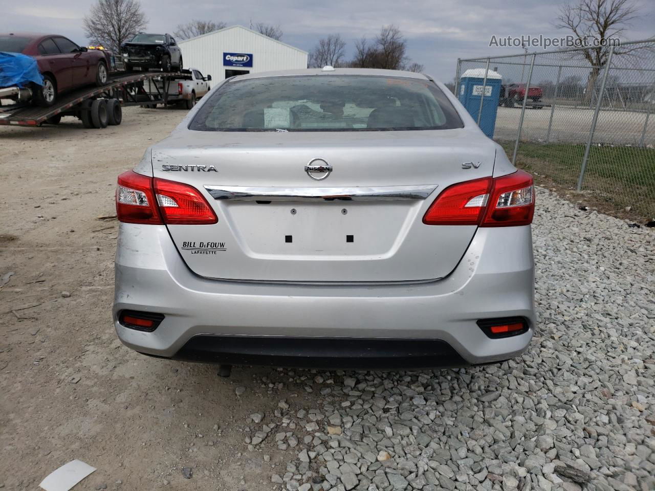 2018 Nissan Sentra S Silver vin: 3N1AB7AP5JY229853